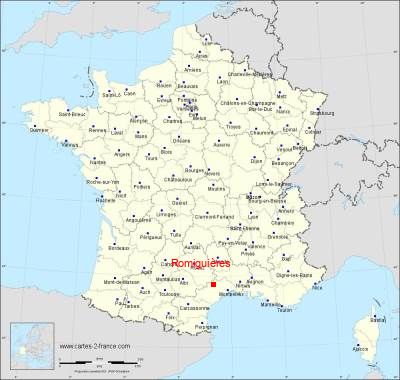 Carte de Romiguières