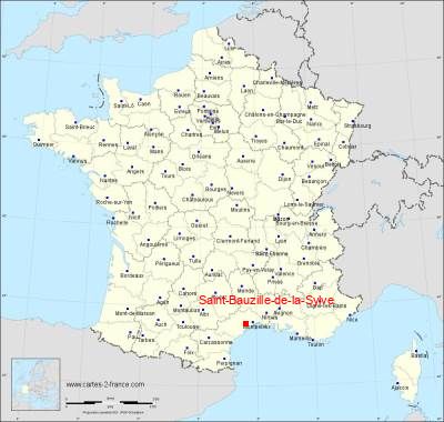 Carte de Saint-Bauzille-de-la-Sylve