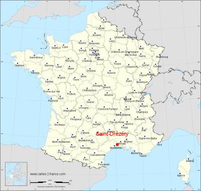 Carte de Saint-Drézéry