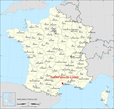 Carte de Saint-Félix-de-Lodez