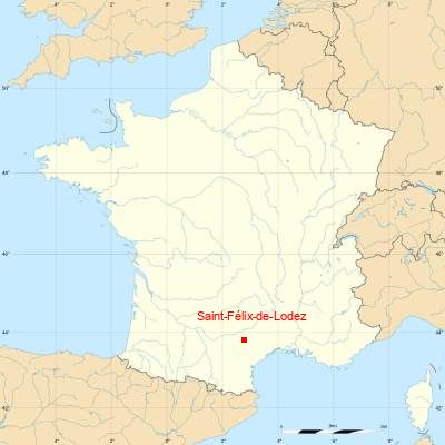 Fond de carte avec Saint-Félix-de-Lodez
