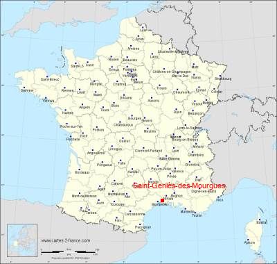 Carte de Saint-Geniès-des-Mourgues