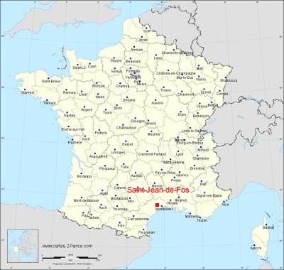 Carte de Saint-Jean-de-Fos