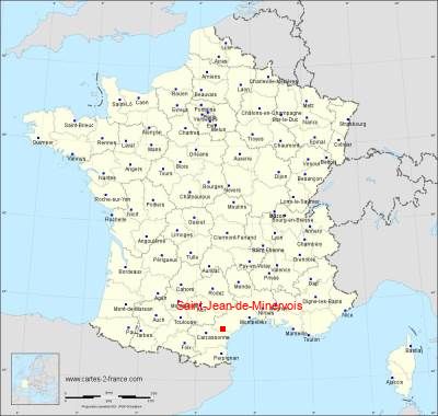 Carte de Saint-Jean-de-Minervois