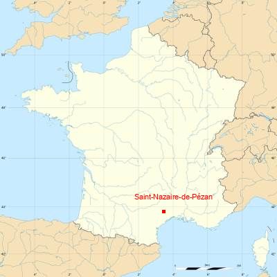 Fond de carte avec Saint-Nazaire-de-Pézan