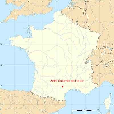 Fond de carte avec Saint-Saturnin-de-Lucian
