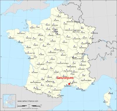 Carte de Saturargues