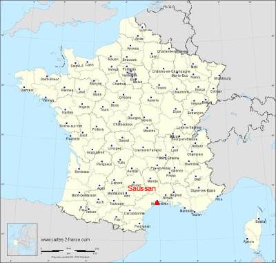 Carte de Saussan