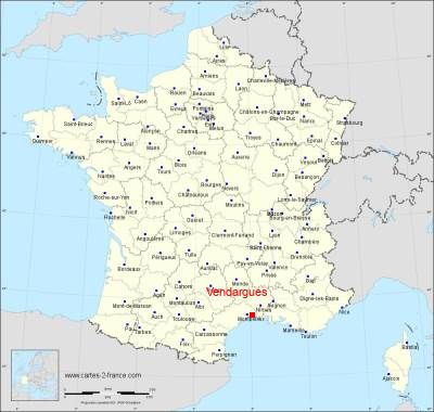 Carte de Vendargues