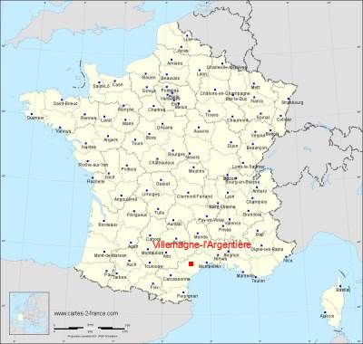 Carte de Villemagne-l'Argentière