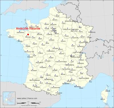 Carte de Andouillé-Neuville