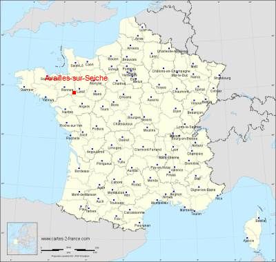 Carte de Availles-sur-Seiche