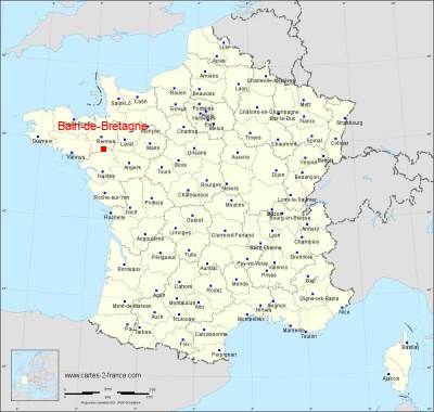 Carte de Bain-de-Bretagne