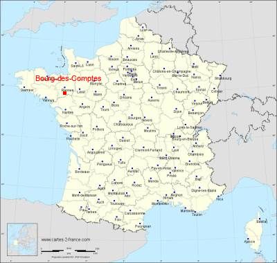 Carte de Bourg-des-Comptes