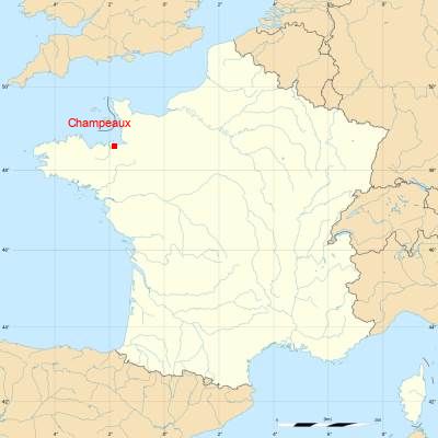 Fond de carte avec Champeaux