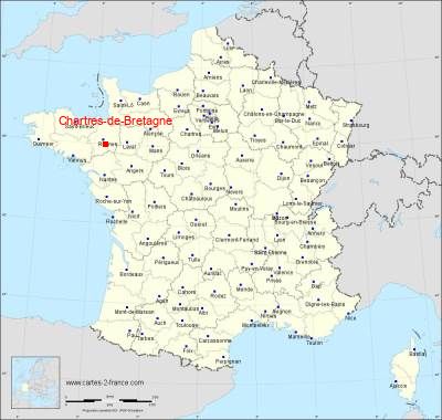 Carte de Chartres-de-Bretagne
