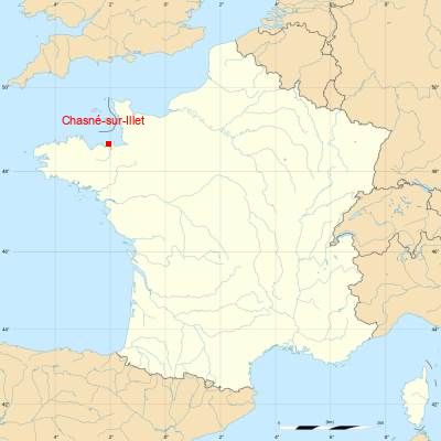 Fond de carte avec Chasné-sur-Illet