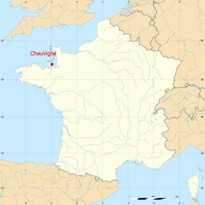 Fond de carte avec Chauvigné