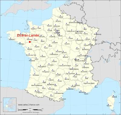 Carte de Ercé-en-Lamée