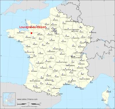 Carte de Louvigné-du-Désert