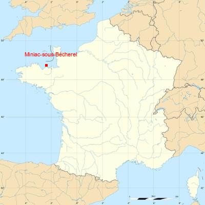 Fond de carte avec Miniac-sous-Bécherel