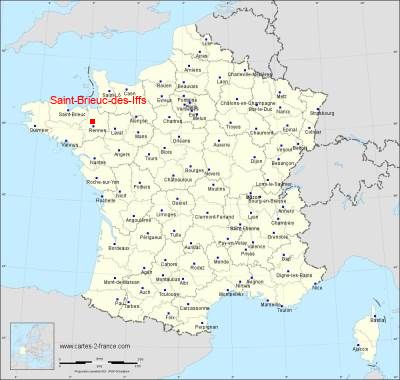 Carte de Saint-Brieuc-des-Iffs