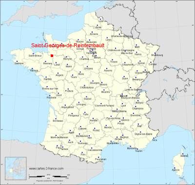 Carte de Saint-Georges-de-Reintembault