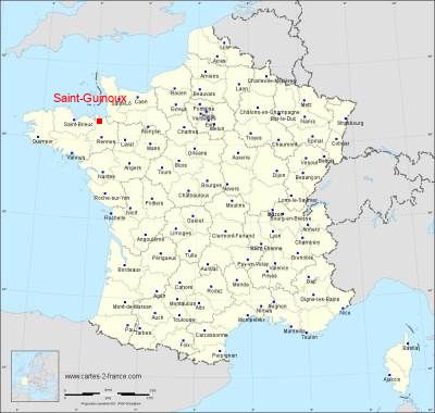 Carte de Saint-Guinoux