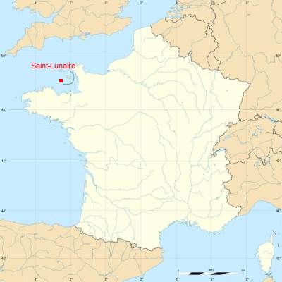 Fond de carte avec Saint-Lunaire