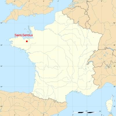 Fond de carte avec Saint-Senoux