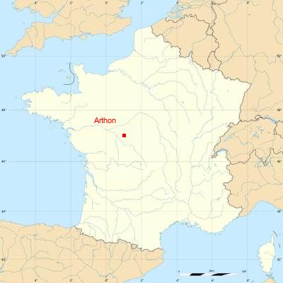 Fond de carte avec Arthon