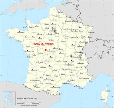 Carte de Azay-le-Ferron