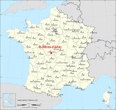 Carte de Buxières-d'Aillac