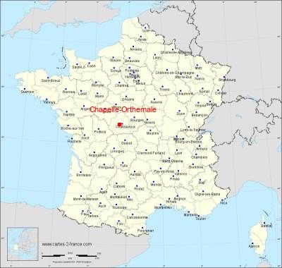 Carte de Chapelle-Orthemale