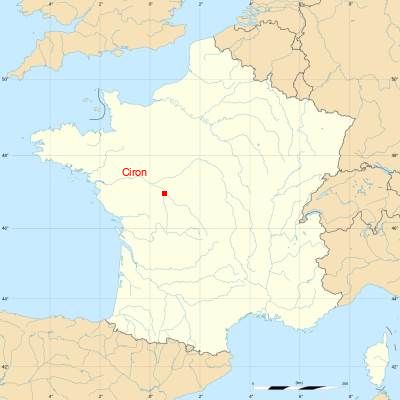 Fond de carte avec Ciron