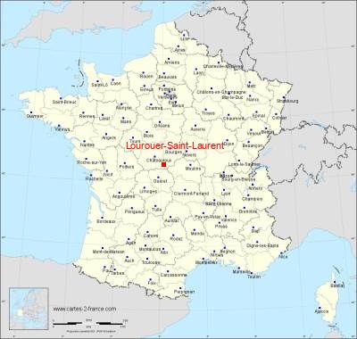 Carte de Lourouer-Saint-Laurent
