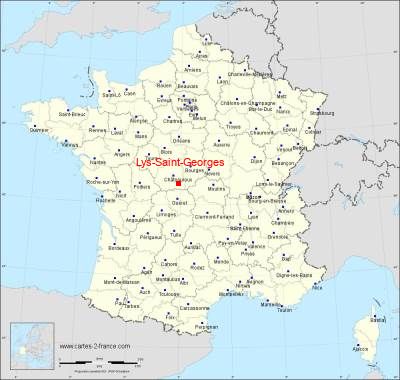 Carte de Lys-Saint-Georges