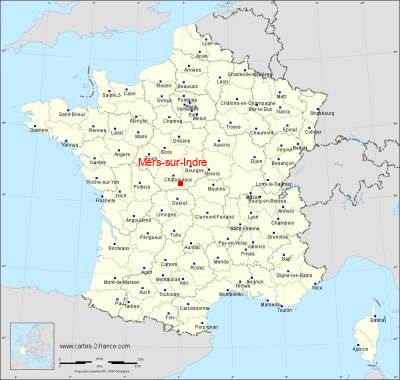 Carte de Mers-sur-Indre