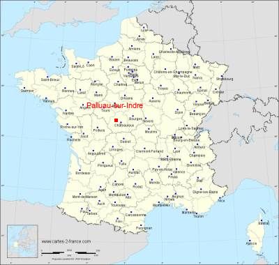 Carte de Palluau-sur-Indre