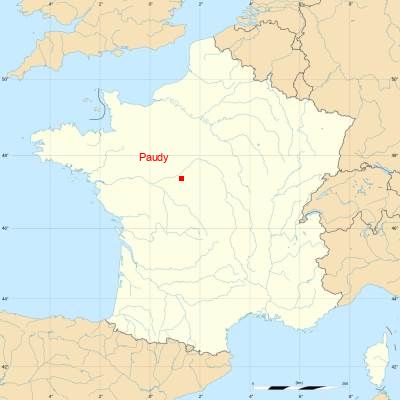 Fond de carte avec Paudy