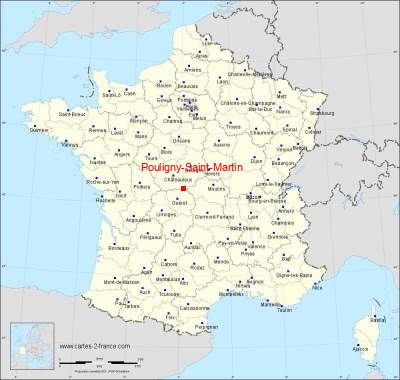Carte de Pouligny-Saint-Martin