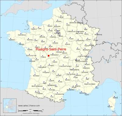 Carte de Pouligny-Saint-Pierre