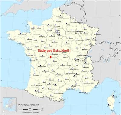 Carte de Sacierges-Saint-Martin