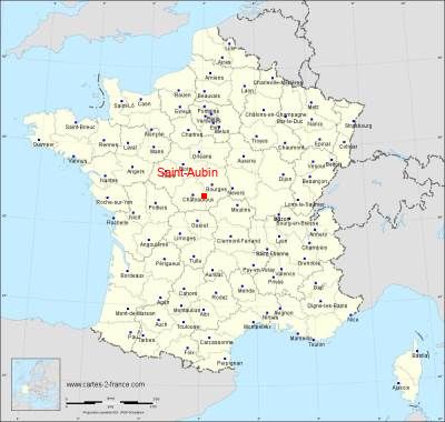 Carte de Saint-Aubin