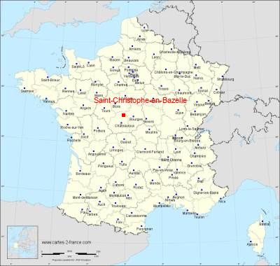 Carte de Saint-Christophe-en-Bazelle