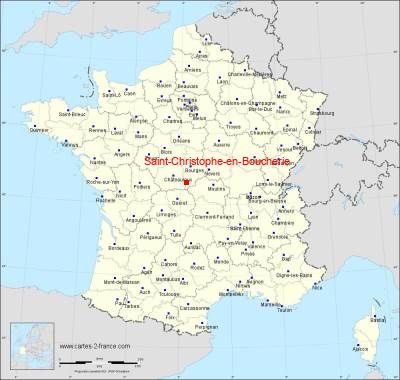 Carte de Saint-Christophe-en-Boucherie