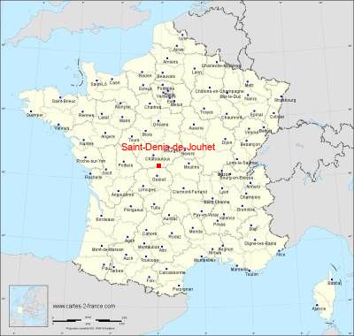 Carte de Saint-Denis-de-Jouhet