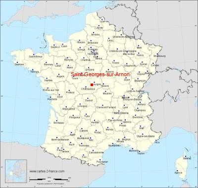 Carte de Saint-Georges-sur-Arnon