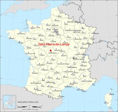 Carte de Saint-Pierre-de-Lamps