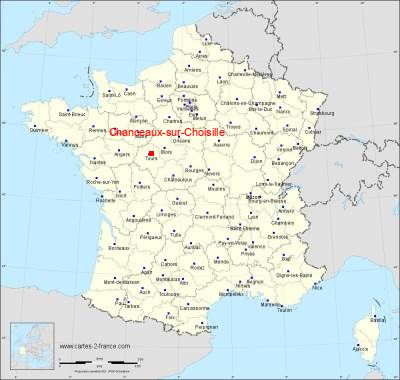 Carte de Chanceaux-sur-Choisille